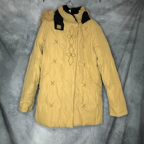 Jacket Coat Udex Design Brand Women P/S Runs Large Gorpcore Athleisure Yellow - Picture 1 of 8